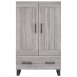 vidaXL Buffet haut sonoma gris 69 5x31x115 cm bois d'ingénierie