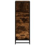 vidaXL Armoire de bain chêne fumé 35x37 5x100cm bois d'ingénierie