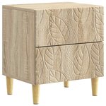 vidaXL Table de chevet 2 Pièces Chêne Sonoma 43 x 34 5 x 48 cm