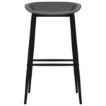 vidaXL Ensemble de bar 5 Pièces Noir et gris