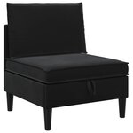 vidaXL Ensemble de meubles pour le salon 5 pc Noir Velours