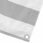 vidaXL Écran de balcon Gris clair et blanc 100 x 500 cm Tissu Oxford
