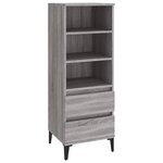 vidaXL Buffet haut Sonoma gris 40x36x110 cm Bois d'ingénierie