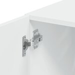 vidaXL Armoire de rangement mince blanc 30x42 5x225 cm