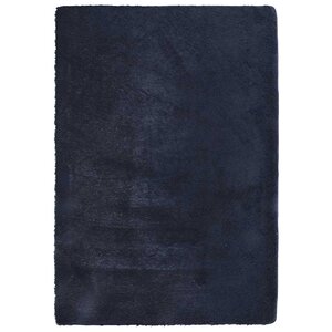 vidaXL Tapis shaggy à poils longs NAVARRA bleu marine 160x230 cm
