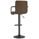 vidaXL Tabourets de bar lot de 2 marron tissu