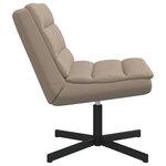 vidaXL Chaise pivotante Cappuccino 63 x 75 x 76 cm PU