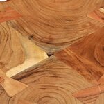 vidaXL Table basse Bois d'acacia massif (55-60)x40 cm