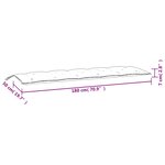 vidaXL Coussins de banc de jardin lot de 2 rose tissu Oxford