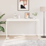 vidaXL Table de bar Blanc 110 x 55 x 105 cm Bois de pin massif