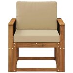 vidaXL Sofa de milieu extérieur Bois d'Acacia Massif Naturel