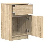 vidaXL Table de chevet chêne sonoma 39x35x65 cm bois d'ingénierie