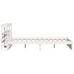 vidaXL Cadre de lit avec tête de lit sans matelas blanc 150x200 cm