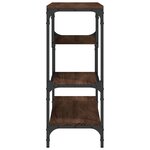 vidaXL Table console chêne marron 100x30x75 cm bois d'ingénierie