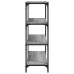 vidaXL Bibliothèque Sonoma gris 60x33x100 cm Bois d'ingénierie acier