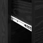 vidaXL Buffet avec tiroir Chêne noir 38 x 34 x 75 cm