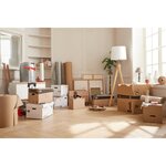 Pack and Move - Kit Complet Emballage et Déménagement - Ruban Adhésif Offert - Dévidoir Ruban adhésif Cutter Marqueur