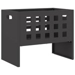 vidaXL Braise Noir 50 x 30 x 40 cm Acier laminé à froid
