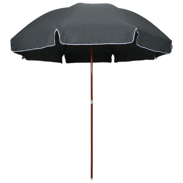vidaXL Parasol de jardin avec mât en acier 300 cm anthracite