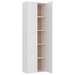 vidaXL Armoire de bureau Blanc 60 x 32 x 190 cm Bois d'ingénierie