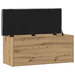 vidaXL Banc de rangement Chêne artisanal 102x42x45 cm Bois d'ingénierie