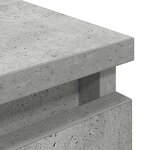 vidaXL Meuble TV gris béton 60x35x54 cm bois d'ingénierie