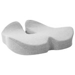 vidaXL Oreiller avec oreiller Gris clair 50 x 43 x 10 cm Coton