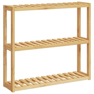 vidaXL Étagère de salle de bain à 3 niveaux murale 60x15x54 cm bambou