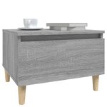 vidaXL Table d'appoint Sonoma gris 50x46x35 cm Bois d'ingénierie