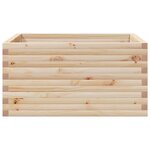 vidaXL Jardinière 90x90x46 cm bois de pin massif