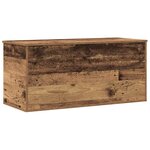 vidaXL Boîte de Rangement avec stockage Bois ancien 100 x 42 x 46 cm