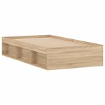 vidaXL Cadre de lit sans matelas chêne sonoma 90x200 cm