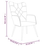 vidaXL Chaise de relaxation Patchwork Tissu