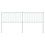 vidaXL Tête de lit métal blanc 180 cm