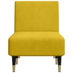 vidaXL Chaise longue jaune velours