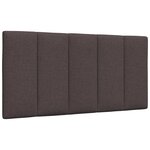 vidaXL Coussin de tête de lit Hanko marron foncé 100 cm tissu
