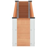 vidaXL Jardinière surélevée Marron 200 x 30 x 36 cm WPC et Aluminium