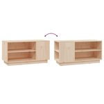 vidaXL Meuble TV 80x35x40 5 cm Bois de pin massif