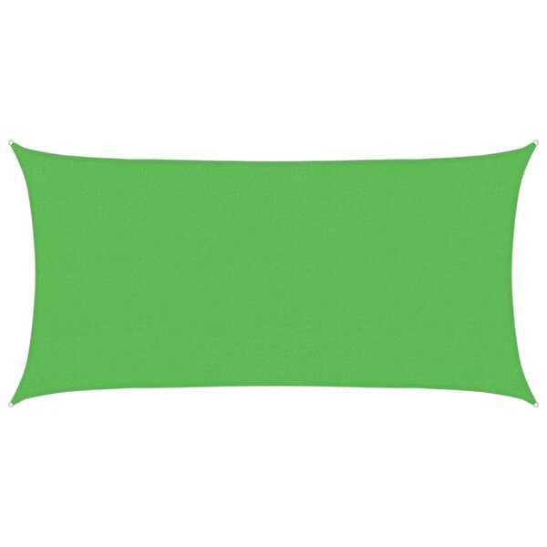 vidaXL Voile d'ombrage 160 g/m² rectangulaire vert clair 2 5x5 m PEHD