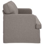 vidaXL Canapé Taupe 201 x 80 x 85 cm tissu