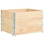 vidaXL Jardinières surélevées 3 Pièces 100x100 cm Bois de pin solide