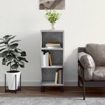 vidaXL Buffet gris béton 34 5x32 5x90 cm bois d'ingénierie