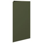 vidaXL Jardinières 2 Pièces vert olive triangulaire 40x34 5x70 cm acier