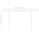 vidaXL Auvent manuel rétractable sur pied 500x300 cm Anthracite