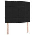 vidaXL Lit avec rangement et matelas Noir 120 x 190 cm Velours