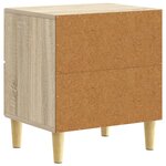 vidaXL Table de chevet Chêne Sonoma 43 x 34 5 x 48 cm