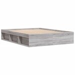 vidaXL Cadre de lit sonoma gris 160x200 cm
