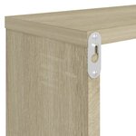 vidaXL Étagères cube murales 4 Pièces Chêne sonoma 80x15x26 5 cm