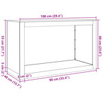vidaXL Portant de bois de chauffage vert 100x40x60 cm acier