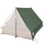 vidaXL Tente de camping en forme de A 2 personne vert imperméable